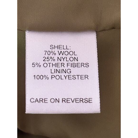 Talbots Italian Fabric Wool Blend Green Tweed Blazer – Size 12 (Made in USA) - Picture 6 of 7